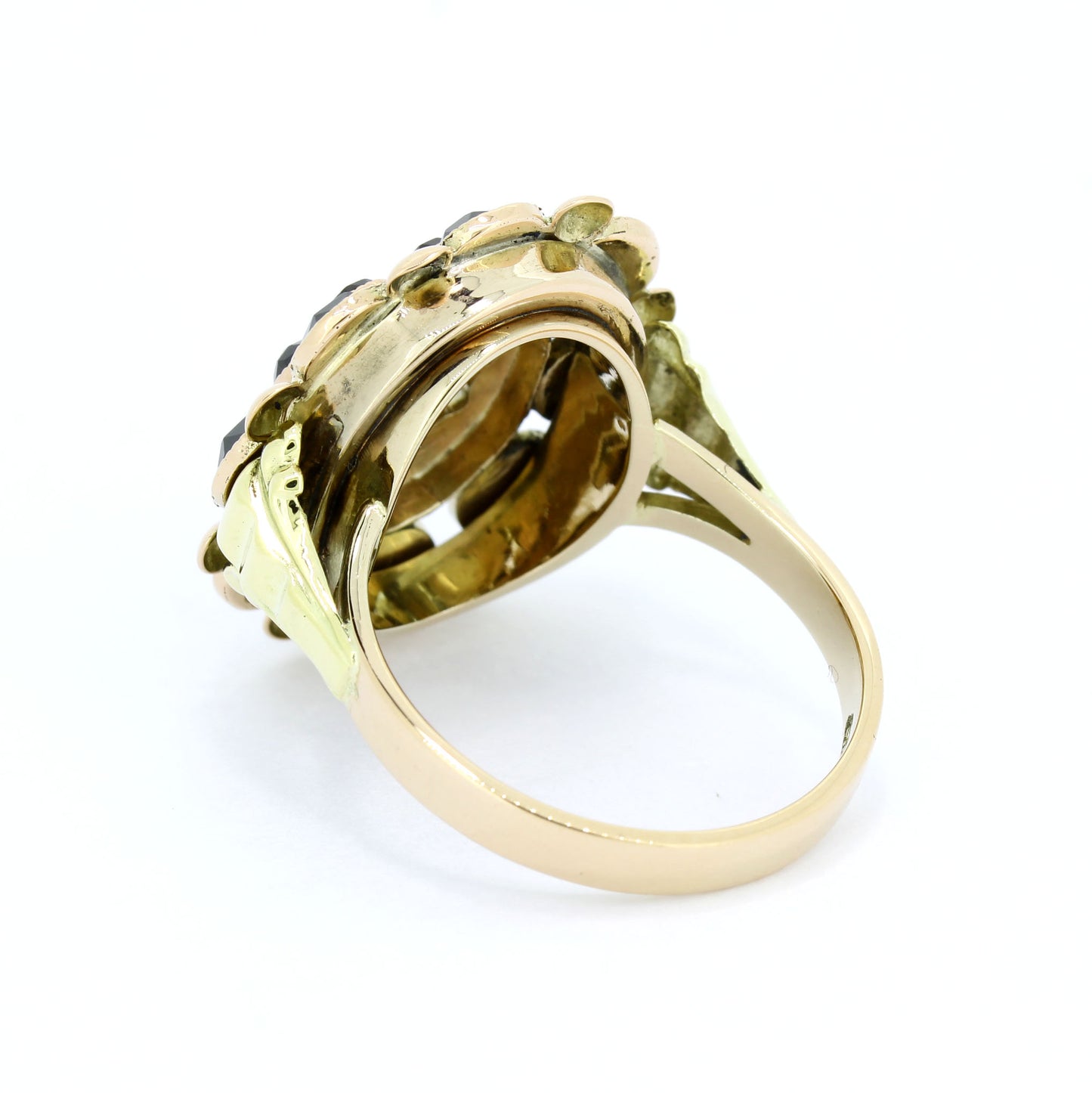 Antiker Ring 585 Gold Granat ca. 20er Jahre 14 Kt Gelbgold Rotgold Wert 860,-