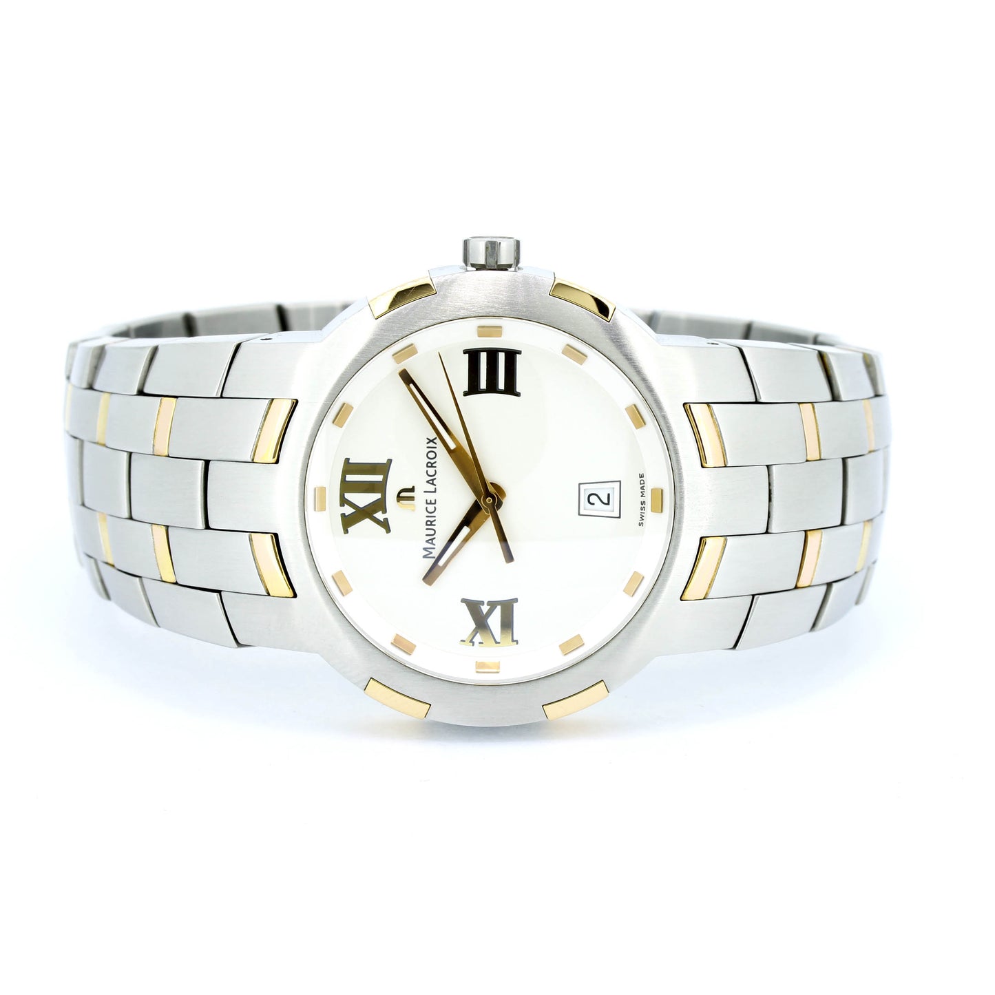 Armbanduhr Maurice Lacroix - 69862 - Edelstahl Quarz-Uhrwerk 750 Gold 18 kt