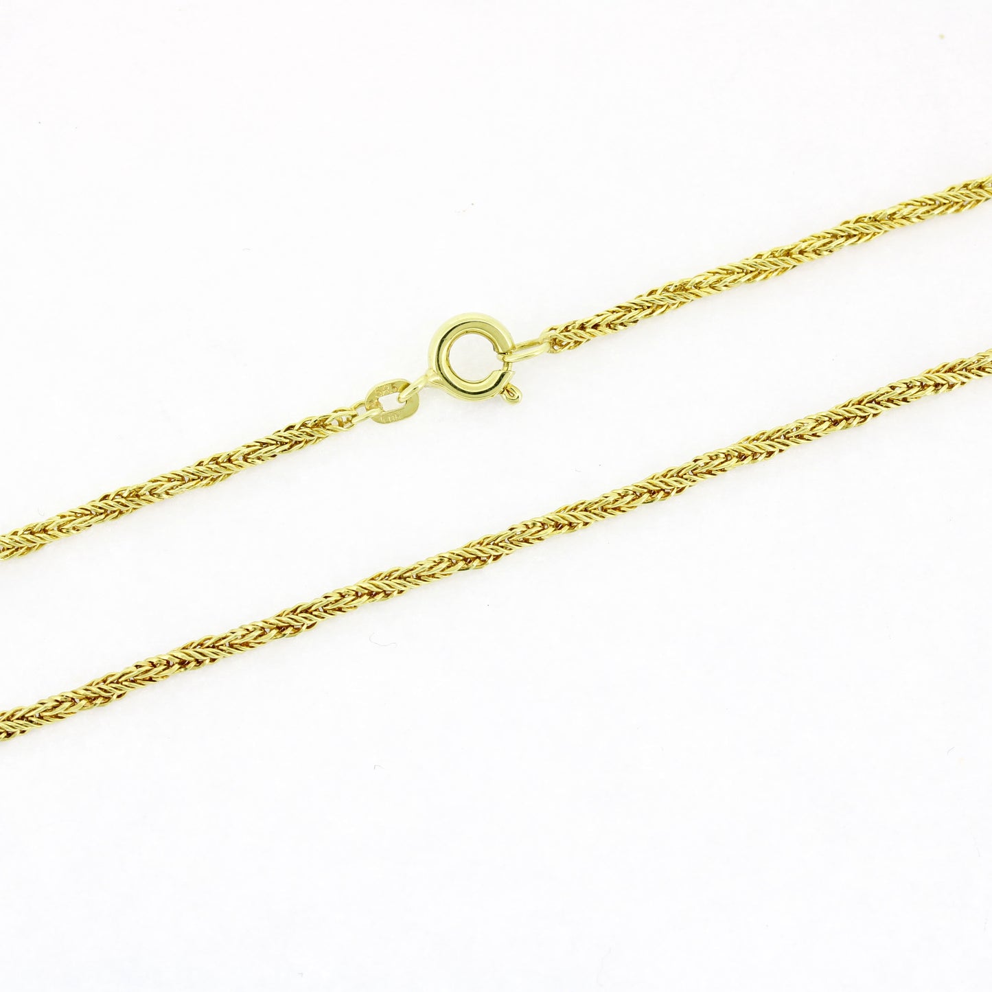 Lange Halskette geflochten 585 Gold 14 Kt Gelbgold 70cm - Wert 1270,-