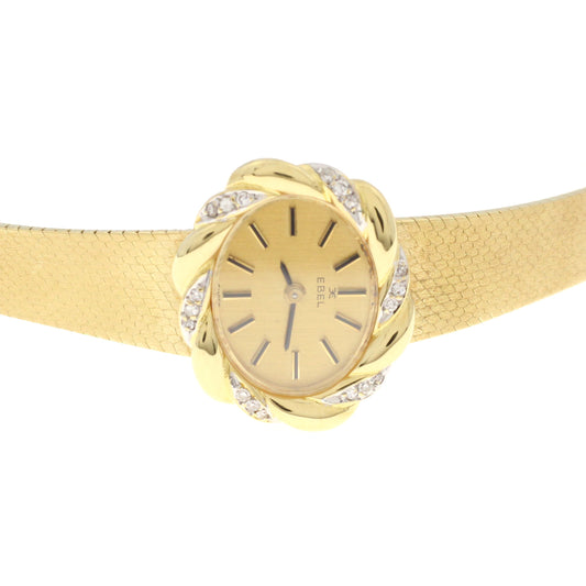 EBEL Damen Uhr Armbanduhr 750 Gold 18 kt Brillanten 0,15ct
