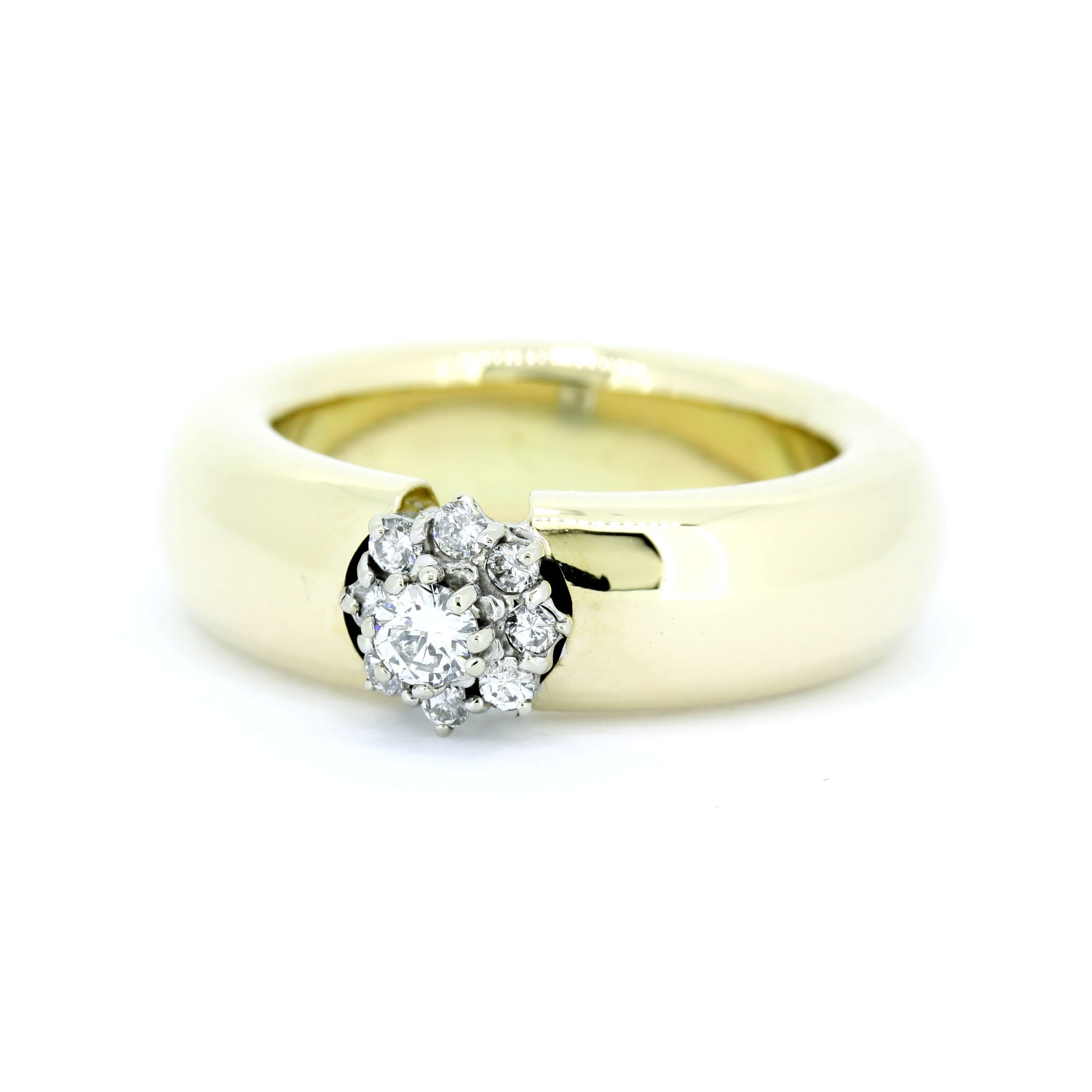 WERT 780,- Ring mit Brillanten hot in 585/ 14 Karat Gelb Gold 414 YYX