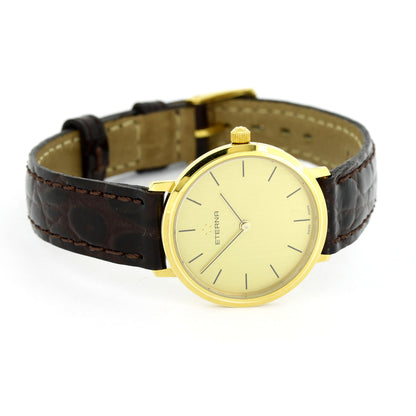 Eterna Damen Armbanduhr 585er Gelbgold - ETA 976001- Quarz-Uhrwerk
