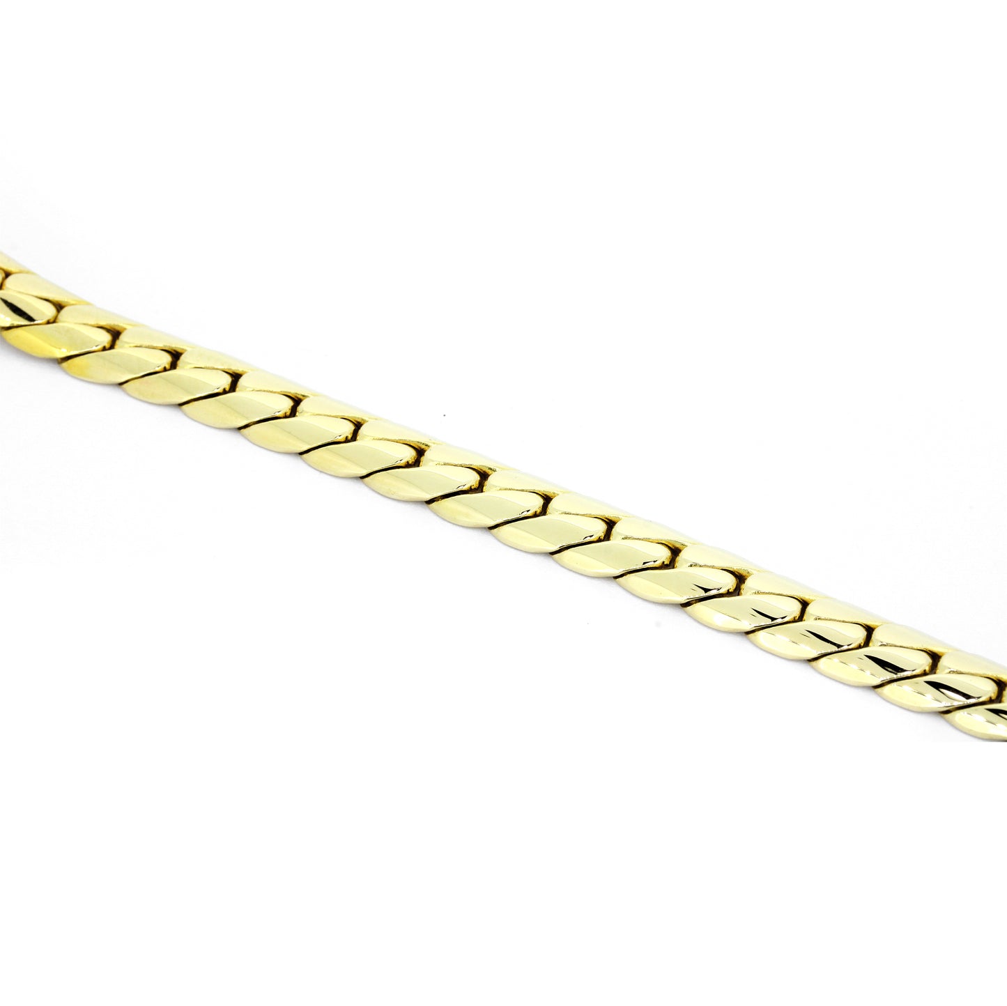 Panzerkette Armband 585 Gold 14 Kt Gelbgold - Armbandlänge 19 cm - Wert 3400,-