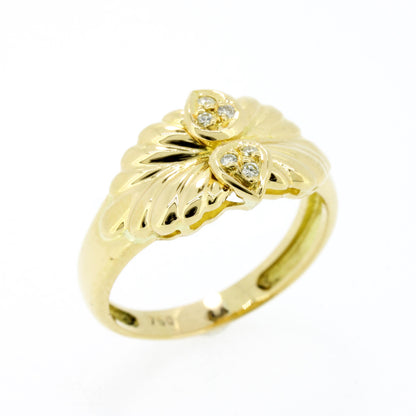 Ring 750 Gold 18 Kt Diamanten ca. 0,04 Ct Gelbgold Wert 720,-