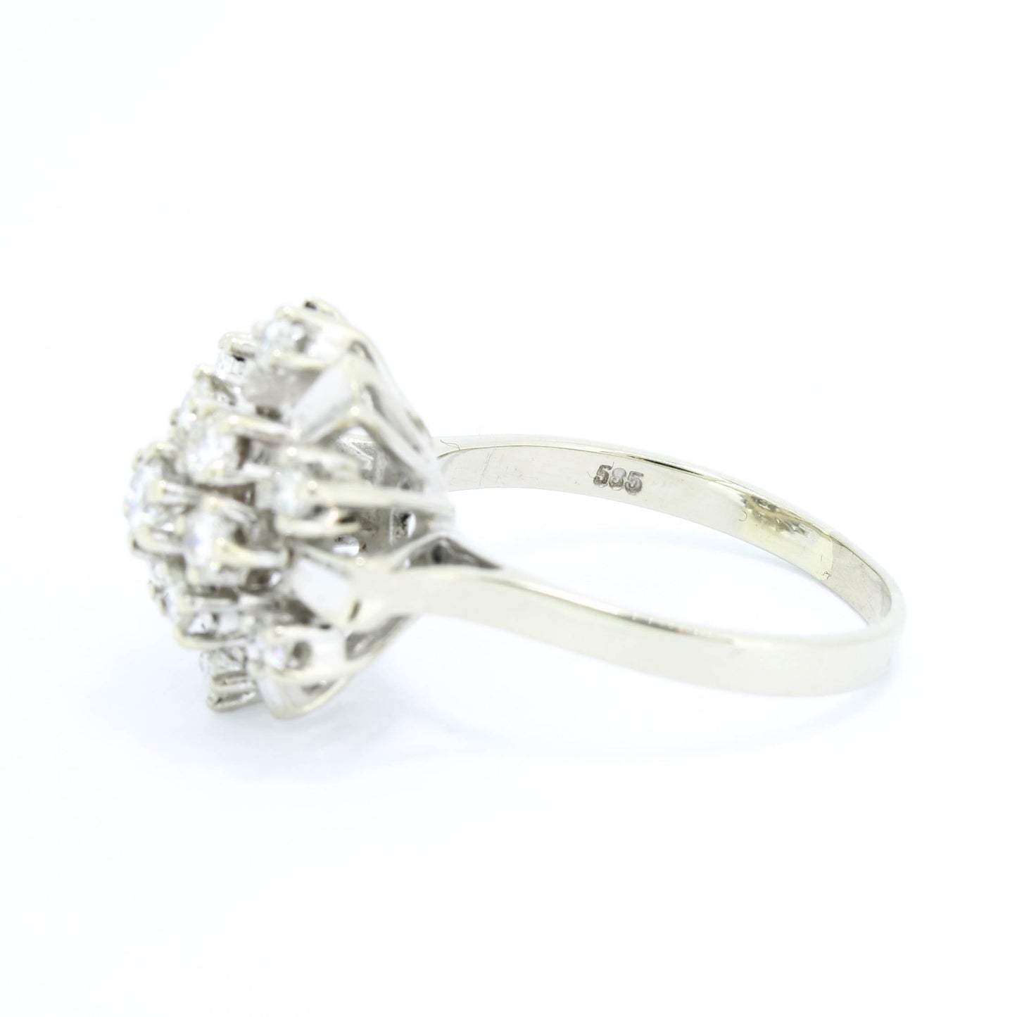 Brillant Ring 585 Gold 14 Kt Diamanten 0,85 ct H/SI Wert 1400,-