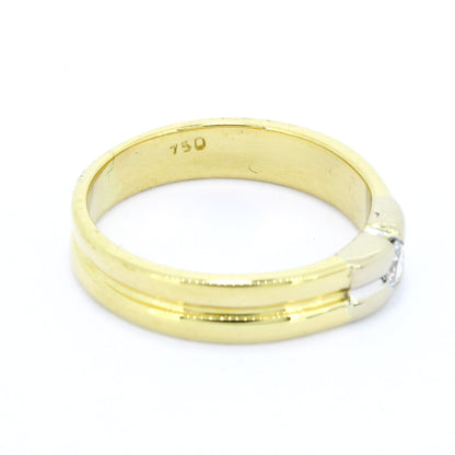 Ring 750 Gold 18 Kt Brillant 0,13 ct VS Wert 880,-