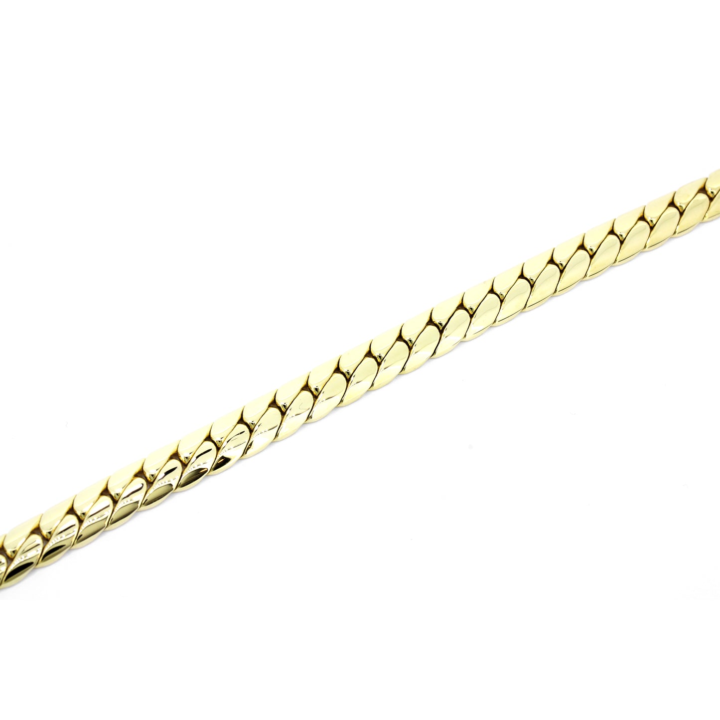 Panzerkette Armband 585 Gold 14 Kt Gelbgold - Armbandlänge 19 cm - Wert 3400,-