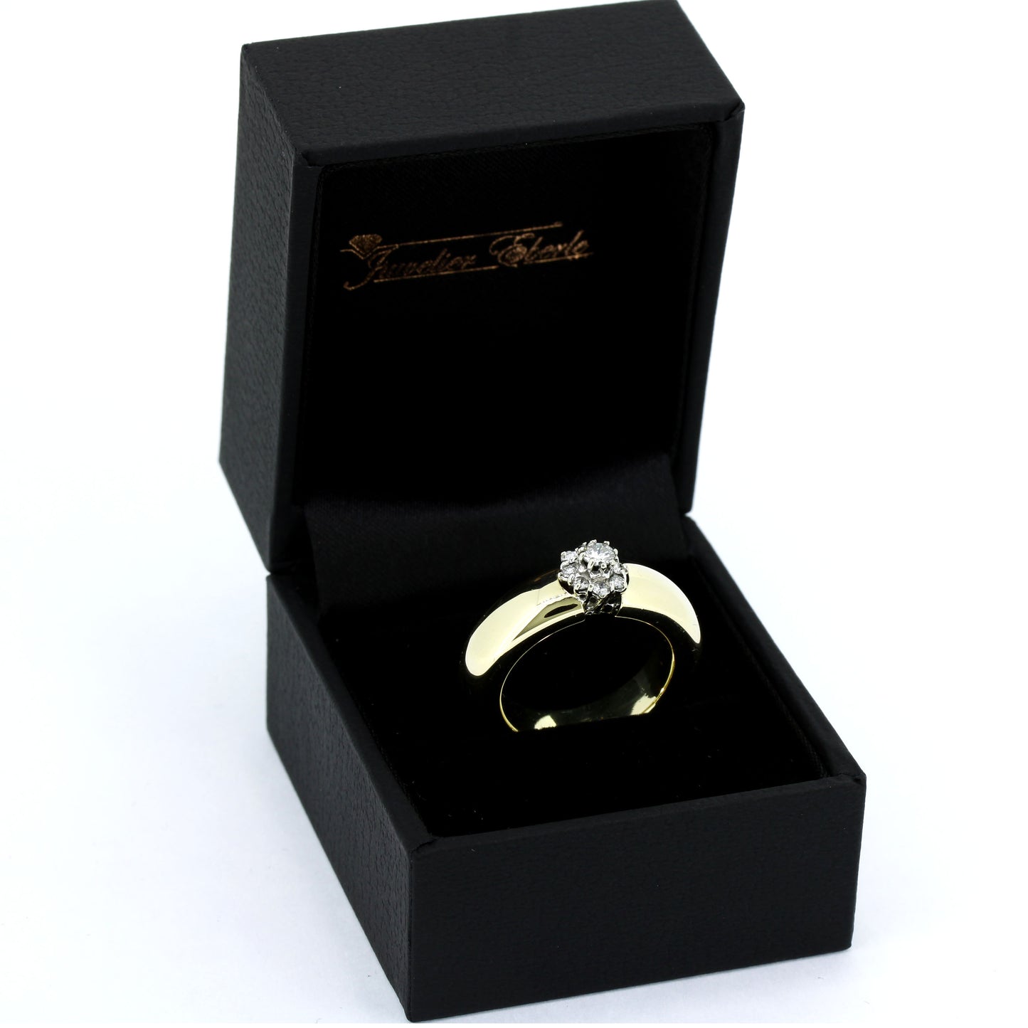 Ring 585 Gold 14 Kt Gelbgold Weißgold Brillanten 0,26 ct VS-SI  Wert 2360,-