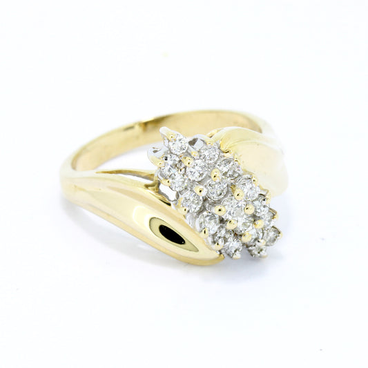 Ring 585 Gold 14 Kt Brillanten 0,40 ct SI - P1 Wert 940,-