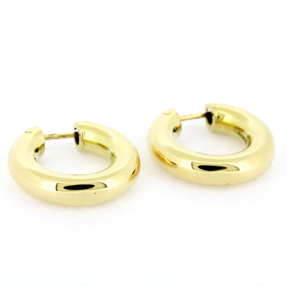 Ohrringe Creolen 750 Gold 18 Kt Gelbgold - Gewicht: 6,15 Gramm - Wert 860,-